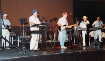 Performing with my older Brother, Chip Sanders Band, 