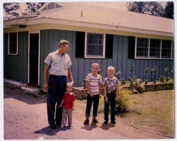 Vernon Presley, John Lee, an older brothers, Chip and Steve. This was when Elvis bought his first home in 1956 in Whitehaven, a suburb of  Memphis, after receiving his first Gold record from heartbreak hotel